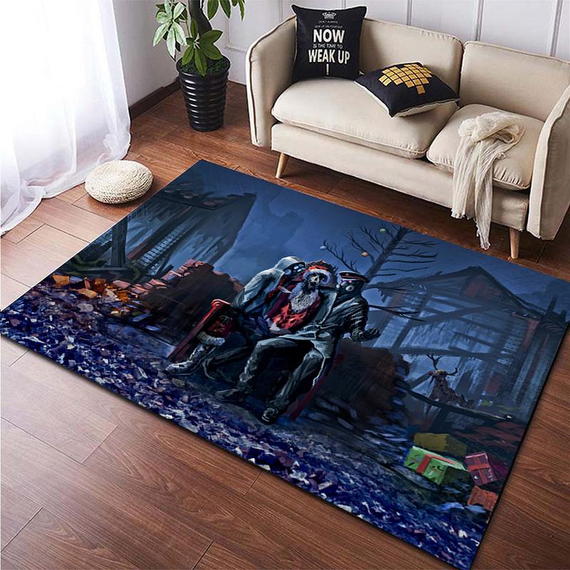Рождественский большой ковер с HD-печатью, ковер для гостиной, спальни, украшение дивана, нескользящие коврики, дропшиппинг Alfombras