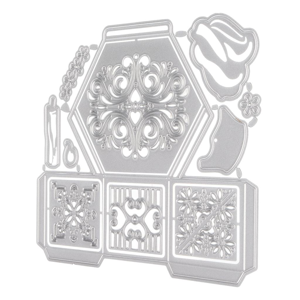 Вырубной штамп металлический шестигранный ящик углеродистая сталь тиснение режущие пластины для бумаги ручной работы чехол Carvin