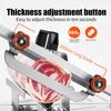 Manual Frozen Meat Slicer Stainless Steel Meat Cutter Beef Mutton Roll Food Slicer Slicing Machine for Cooking Hot Pot Shabu BBQ