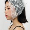 Geegee Flower Lace Hair Bandana - Ivory