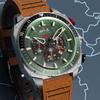 Мужские часы AVI-8 Hawker Hunter Atlas Dual Time Chronograph 43 мм - 12-гранный корпус из нержавеющей стали, японский кварцевый механизм, двойное время и 12-часовой формат