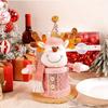 Double-Layer Christmas Candy Jar with Snowman & Reindeer Packaging