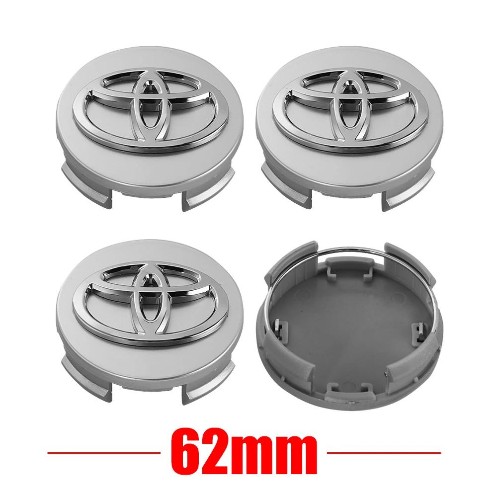 Toyota 2026 Новые колпаки на колеса 56/62 мм Декоративная накладка на центр колеса автомобиля Значок Колпаки на колеса автомобиля Toyota C-hr Rav4 Mira Автомобильная наклейка