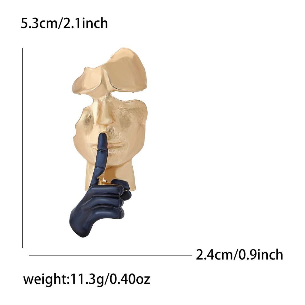 Винтажная брошь-маска, ювелирные изделия с личностью, подарки, новые значки с человеческим лицом