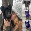 Warm French Dogs Winter Hats Adjustable Autumn Winter Pet Hat High Quality Dog's Fleece Bat Hat