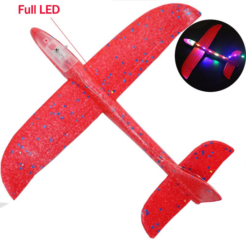 Children's 48cm/36cm Hand Thrown Glider Large Aircraft Foam Fall Proof Aircraft Toy Children Model Toy Gift 6
