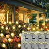 6/8/10 LED Solar Firefly Light Courtyard Light Outdoor Waterproof Terrace Channel Garden Decoration Halloween Decoration