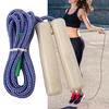 Скакалка деревянная ручка регулируемая прочное льняное плетение длинная веревка сжигание жира профессиональная для взрослых и детей фитнес упражнения