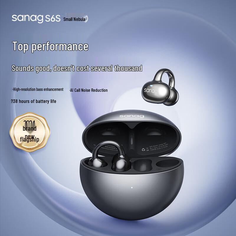 Комплект: Bluetooth-гарнитура SANAG S6S с зажимом на ухо и Bluetooth-колонка X6S II
