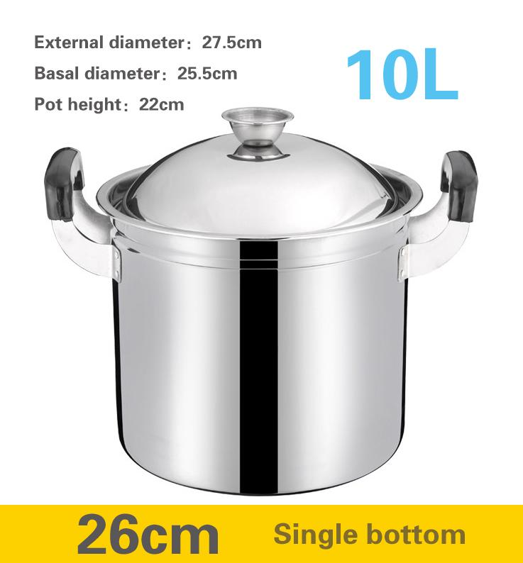 Stainless Steel Large Capacity Deep Soup Pot Thickened Extra High Pot Induction Cooker Universal Porridge Stew Pot Pots and Pans
