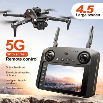 Новый M22 MAX Drone 4K Screen RC Professional HD Dual Camera Brushless Obvelotriennie Aerial Photography Складной квадрокоптер Игрушка в подарок