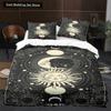 Sun Moon King Queen Duvet Cover Boho Magic Style Bedding Set for Teens Adults Golden Exotic Tribe 23pcs Polyester Quilt Cover