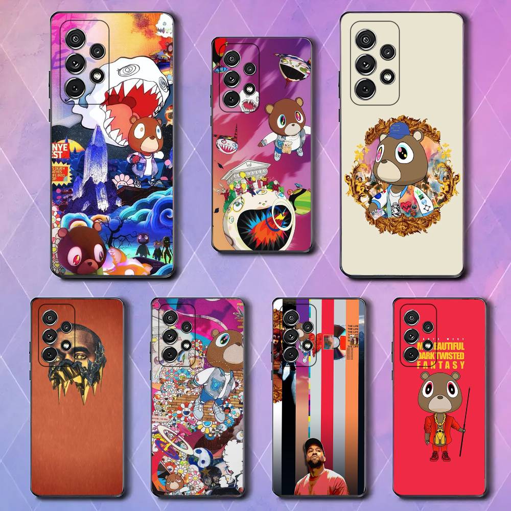 K-Kanye W-west Ye Album For Samsung Galaxy S23 S24 S25 Ultra S22 Plus S21 Black Soft Case Waterproof Soft Case