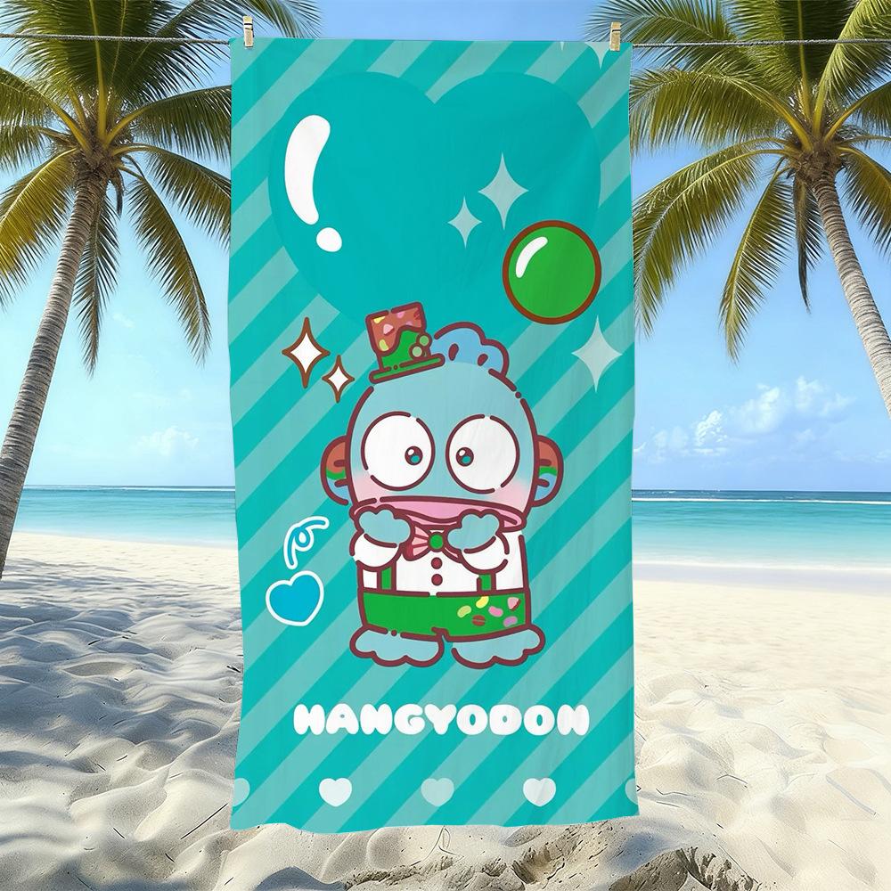 Cartoon Clown Fish Printed Beach Towel Microfiber Quick-Drying Seaside Vacation Swimming Towel