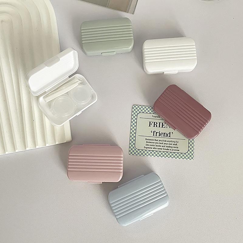 Портативная коробка для контактных линз Candy Color для девочек, минималистичный набор для контактных линз