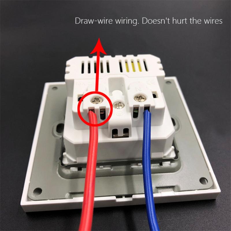 Wall USB Power Socket AC 110V-250V 16A Wall Embedded Double USB EU Standard Outlet Bedroom Socket