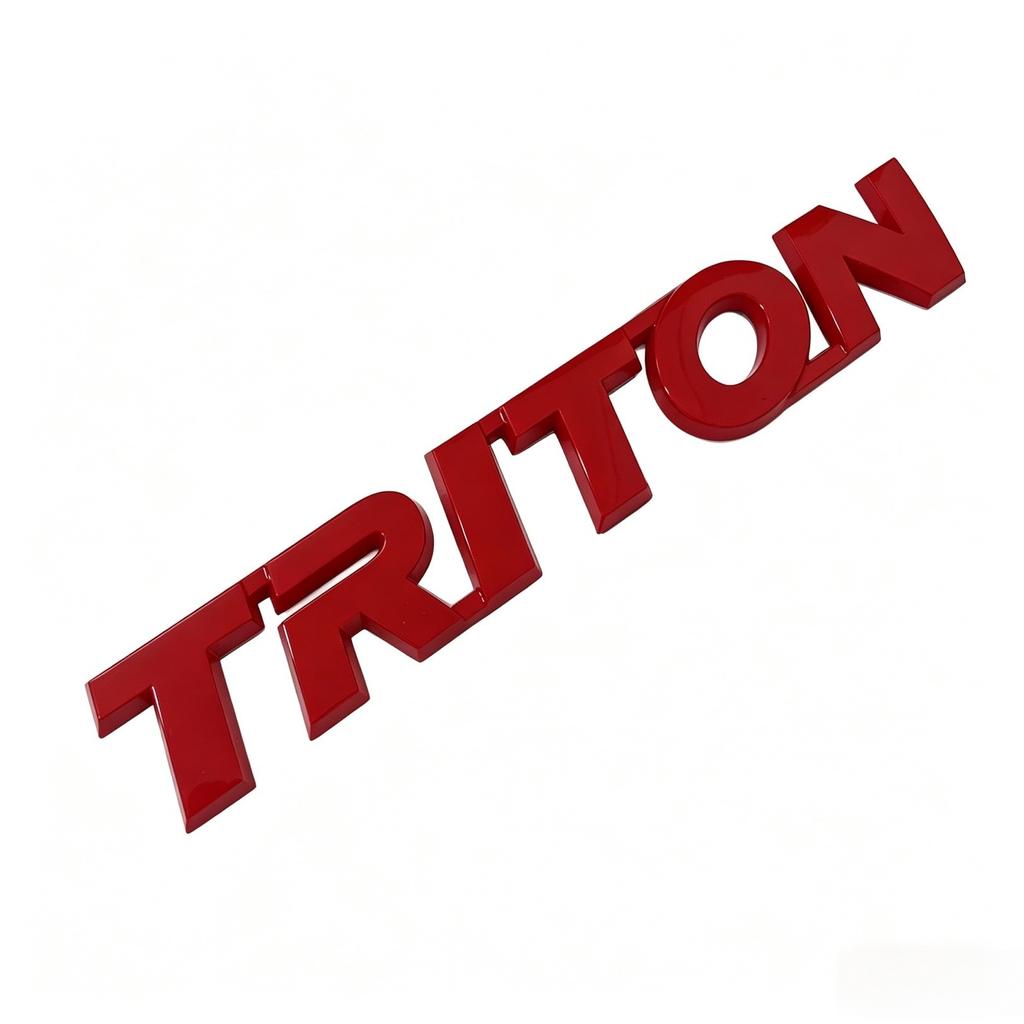 1pcs 3D ABS Plastic Decor Letter Logo Emblem Rear Trunk Decals Sticker For Mitsubishi L200 Triton Auto Accessories