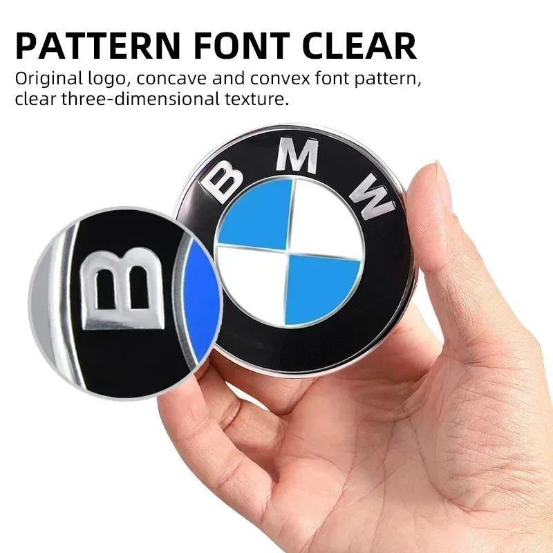 BBJG8 BMW G60 G30 G38 G70 G12 G32 M5 M4 X5 X7 Hood Emblem 74mm 82mm Car Front Bonnet Logo Trunk Cover Badge Accessories