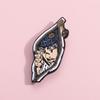 Novelty Adventure Jojo Character Metal Badge Brooch Featuring Vibrant Colors For Unique Statement Fashion