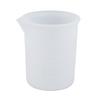 2Pcs 100ML Measuring Cup Clear Scales Pointed Diversion Port Anti-spill DIY No-rinse Silicone Measuring Cup Hand Made Tool