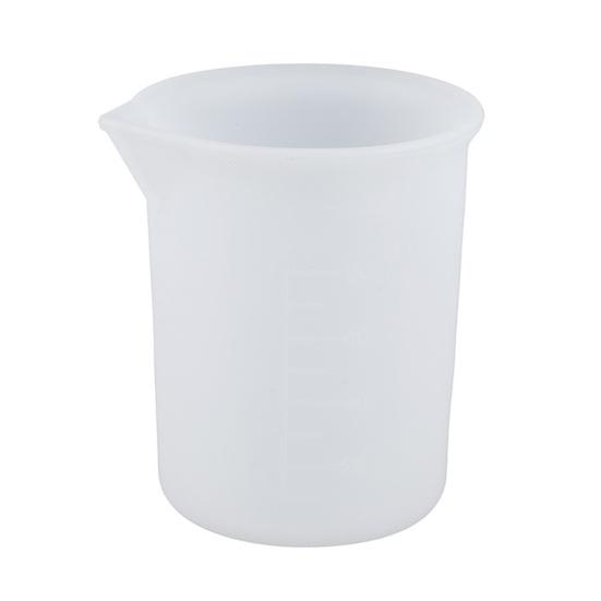 2Pcs 100ML Measuring Cup Clear Scales Pointed Diversion Port Anti-spill DIY No-rinse Silicone Measuring Cup ARI