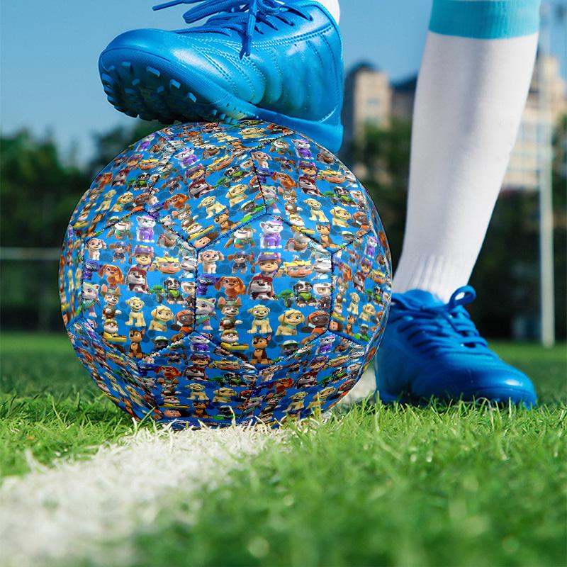 PAW Patrol Print Size 5 Soccer Ball, PU Wear Resistant Football for Match Training and Daily Practice, Birthday Gift for Soccer Fans