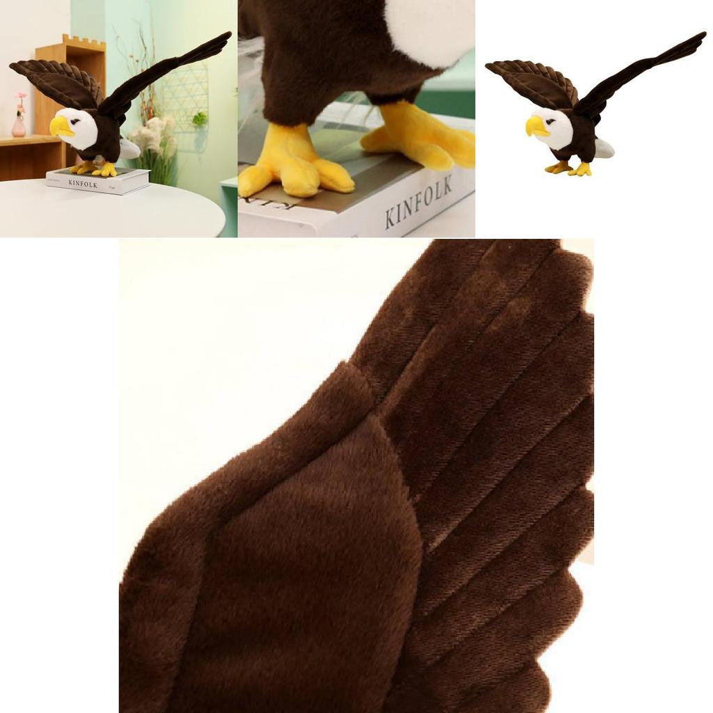Высококачественная плюшевая игрушка Белоголовый орлан, мягкая набивная игрушка для домашнего декора и кукла для утешения детей
