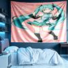 Hatsune Miku Print Tapestry, Lightweight Wall Hanging, for Bedroom, Dorm, Living Room, Home Art Decor, Birthday Christmas Gift