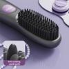 Cordless Hair Straightener Brush 3 Temperature Adjustable LED Display Mini Hair Straightening Comb USB Rechargeable Fast Heating Electric Hot Brush