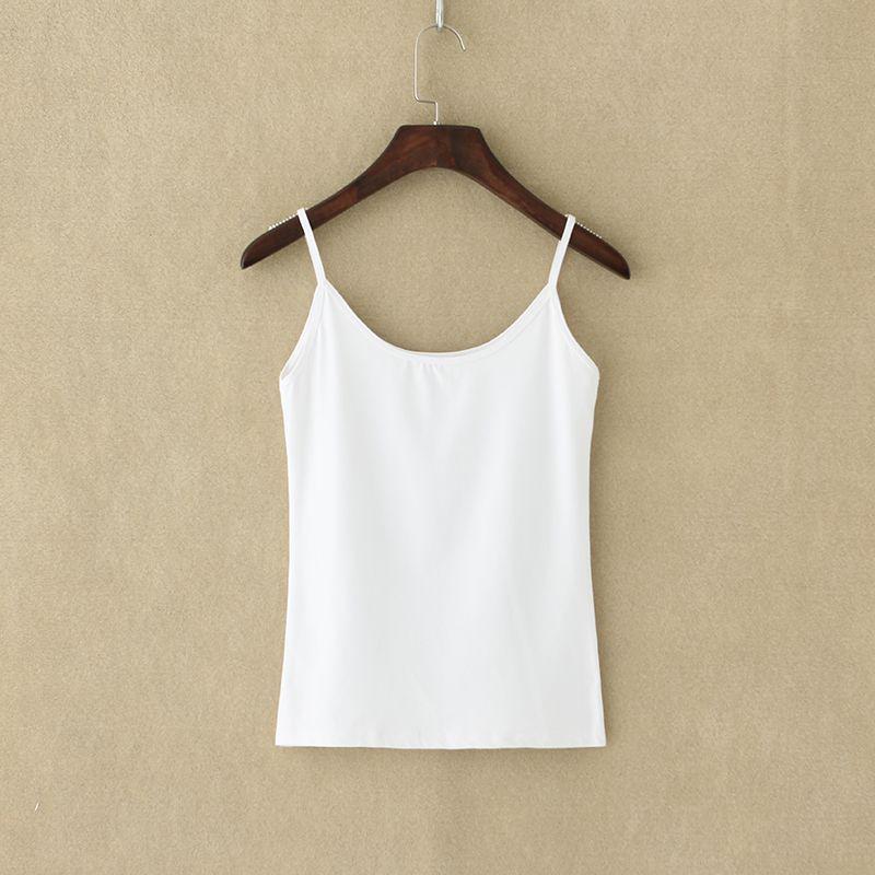 Women's Solid Color Slim Fit Camisole - Anti-Exposure Base Layer (1-2 Pieces) for Inner or Outer Wear