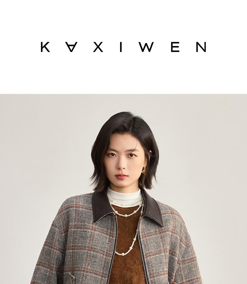 Classic plaid retro jacket