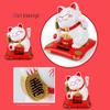 1 шт. Lucky Cat на солнечных батареях Maneki Neko, махающие руками, фигурки кошек Fortune, домашний офис, автомобиль, праздничный, сезонный, новогодний декор