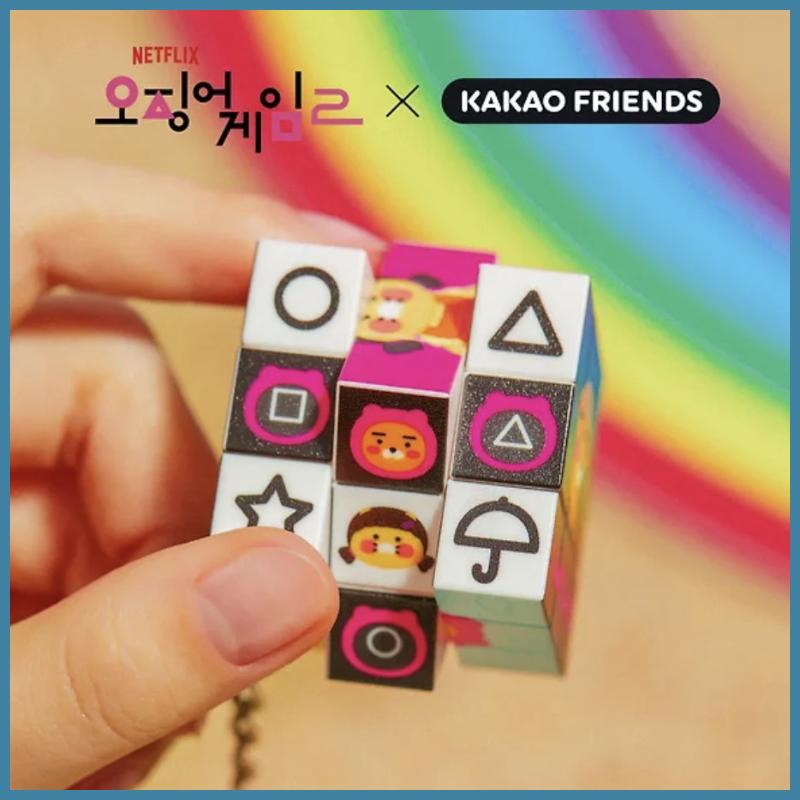 Игры в кальмара X Kakao Friends Брелок-кубик_Райан и Чунсик