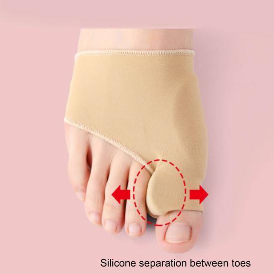 1 пара удобных рукавов для пальцев, идеально подходит для дня и ночи, устойчива, удобна при ношении защитных средств для ног для облегчения боли