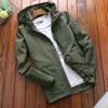 Мужская куртка молодежная осенняя мужская тонкая повседневная куртка большого размера однотонная верхняя часть для активного отдыха