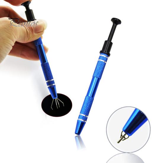 Инструмент для захвата шариков для ювелирных изделий. Пинцет с 4 когтями для захвата стружки. Выдвижной захват из нержавеющей стали для жемчужных чипов IC. Винты, гайки, мелкие детали, электроника.