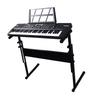 61 Keys Electric Piano Kit Kids Learning Electronic Keyboard with Stand and Microphone