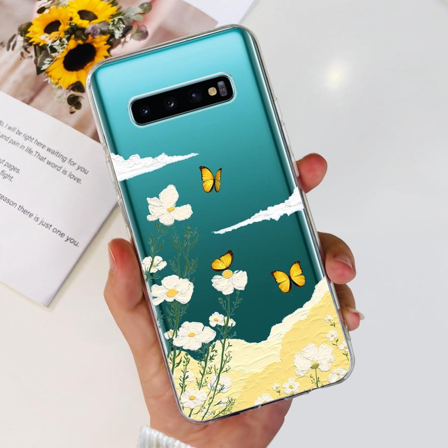 Для Samsung Galaxy S10 Lite Plus Чехол Милый Астронавт Мягкий Силиконовый Чехол для Телефона Для Samsung S10 Plus S10e Funda S10+ S 10 Coque