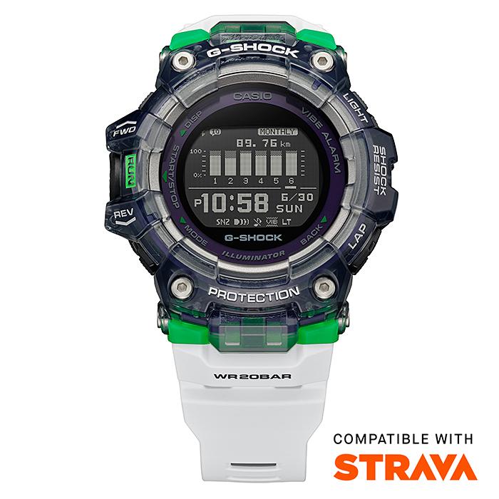 Casio Мужские часы G-SHOCK, смола, водостойкость 200 м, цифровые, ударопрочные, кварцевые, GBD-100SM-1A7