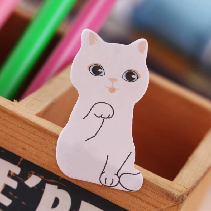 1 шт. Милая кавайная кошечка, липкая наклейка для заметок, милый котенок, блокнот, блокнот для заметок, почта, школа, канцелярские принадлежности, кошка, забавный подарок, собака