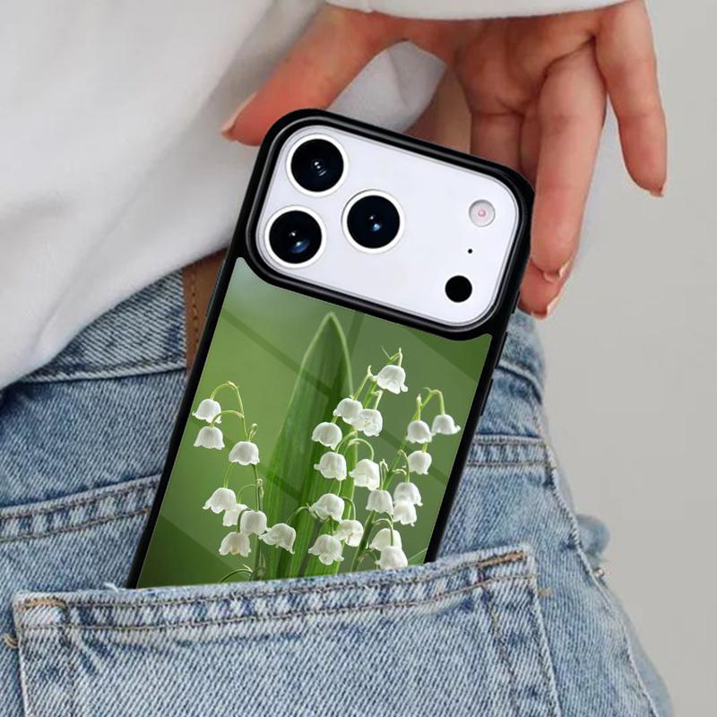 Чехол для телефона 'Ландыш' для iPhone 17 Pro Max 12 13 14 15 16e 17 Pro Max Plus Air Cover