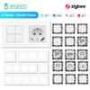 BSEED Zigbee 1/2/3/4-клавишные Умные выключатели света, штор, жалюзи, диммеры, Механические кнопки, EU розетки, USBC, DIY компоненты, Пластиковые рамки