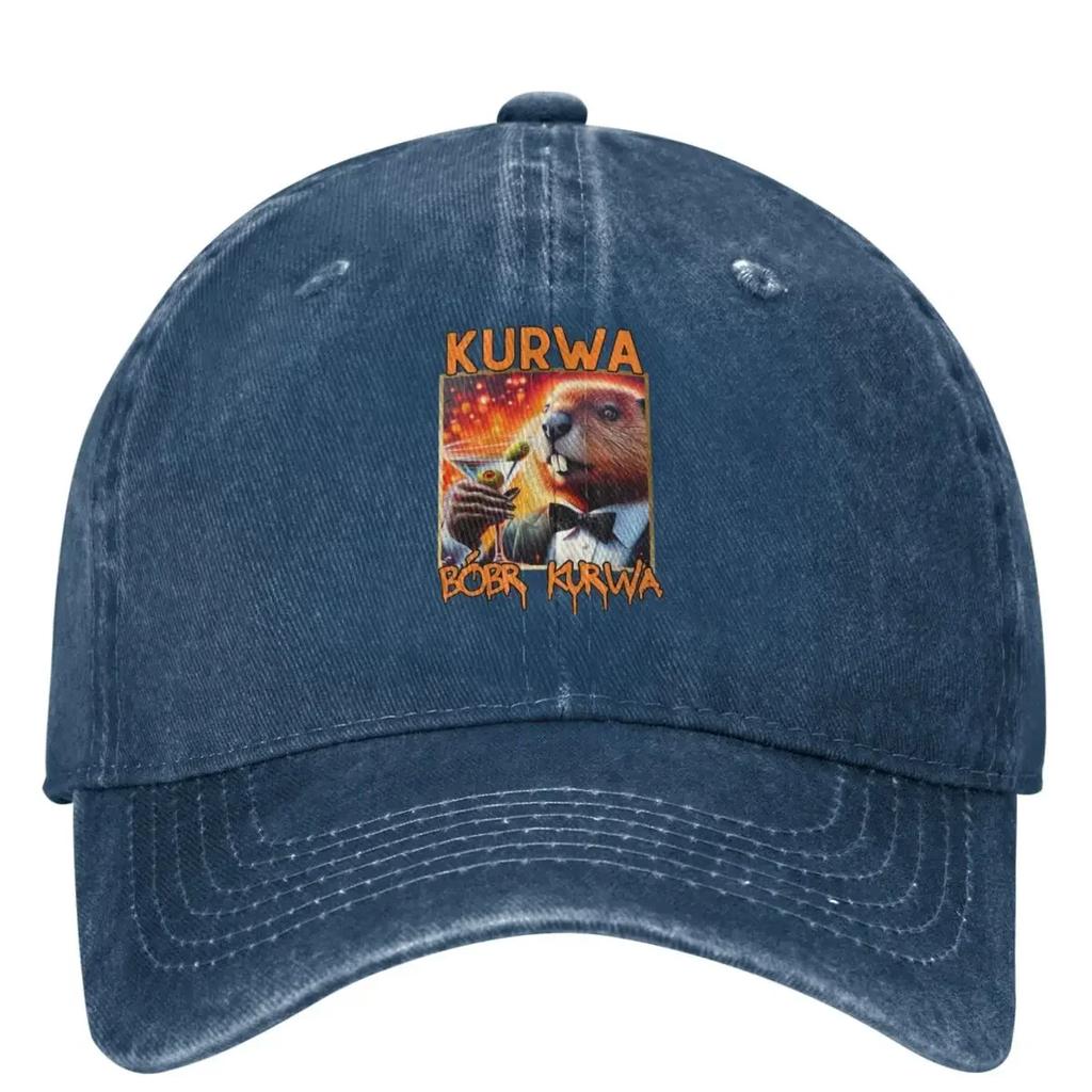 Kurwa Бобр Kurwa Бобр Бейсболка Милое Животное Винтажная Теннисная Скейт Папина Шляпа Унисекс Подростки Повседневная Защита от Солнца Бейсболки