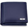 Oliver Blue Leather Wallet for Men, 6 Card Slot