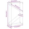 Firewood Rack Anthracite Grey 60 x 25 x 100 cm Cold Rolled Steel