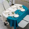 Легкая Роскошь Высокий Класс Овальная ПВХ Скатерть Бытовая Водонепроницаемая и Маслоотталкивающая Скатерть Скатерть для Кофейного Столика