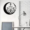 Metal Lotus Art Wall Decor – Elegant Design Hanging for Living Room Interior Decoration