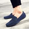 Mens Casual Suede Leather Moccasins Loafers Slip On Flats Driving Shoes Chaussures Hommes Männerschuhe