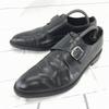 Lotusse Leather Monk Strap Black Goodyear Dress Shoes 27.0(USED)