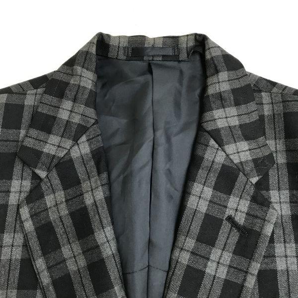 Винтажный пиджак-блейзер 80-90-х годов с биркой Approved Showa Bubble, в клетку, приталенный, для мужчин S-M, Япония cBH622(ИСПОЛЬЗОВАЛ)